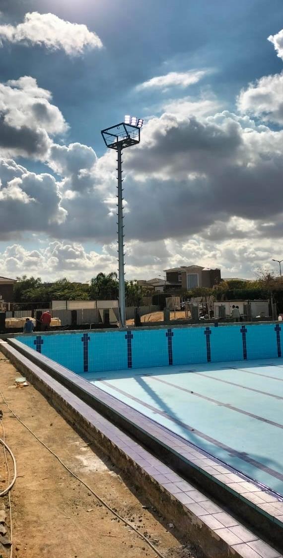 The Semi-Olympic swimming pool at New Giza Sports
